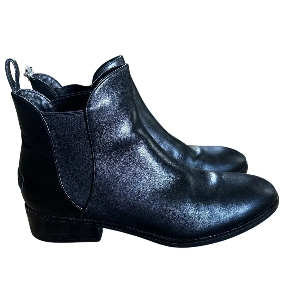 Cole Haan Black Leather Chelsea Ankle Boots Women's 8.5